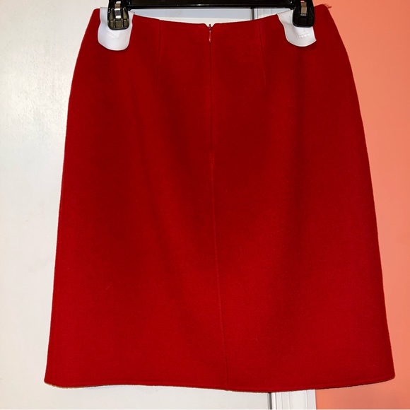 Talbots 100% Wool Flannel Skirt - Picture 4 of 8